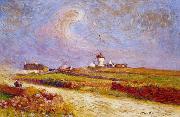 Countryside with Windmill, near Batz unknow artist